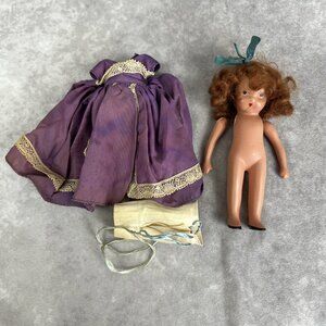 Vintage Nancy Ann Storybook Bisque Doll Girl Red Hair 6" TLC